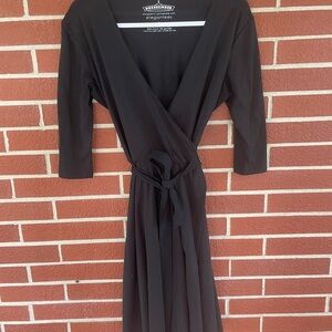 Elegant Black Wrap Dress